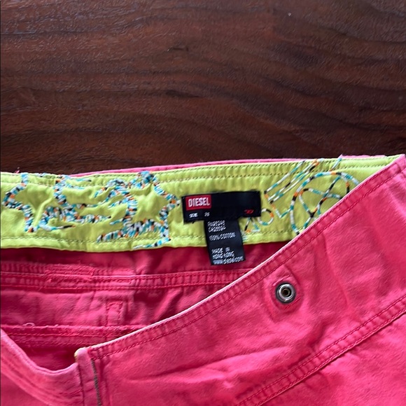 Diesel Vintage Coral Mini Skirt with Wrap-Around Design - Picture 9 of 10